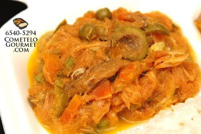 Bacalao con Leche de Coco y Lentejas