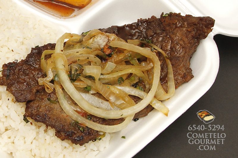 Bistec de Cinta Costera en Salsa del Chef