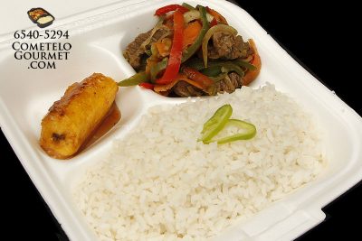 Bistec Picado y Ensalada Rayada